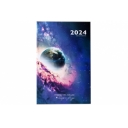 2024 Ежедневник датированный 2024 145х215 мм, А5, STAFF, ламинированная обложка, "Space", 115140 оптом