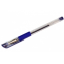 Ручка гелевая с грипом STAFF, корпус прозрачный, пишущий узел 0,5мм, линия 0,35мм,синяя, оптом