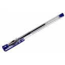 Ручка гелевая STAFF, СИНЯЯ, корпус прозрачный, хром. детали, узел 0,5 мм, линия 0,35 мм, GP107 оптом