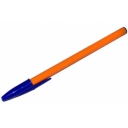 Ручка шариковая STAFF Basic Orange BP-01, письмо 750 метров, СИНЯЯ, длина корпуса 14см, 1 мм, 143740 оптом