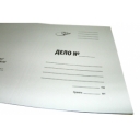 Папка-обложка OfficeSpace "Дело", картон мелованный, 300г/м2, белый, до 200л. оптом