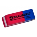 Резинка стирательная BRAUBERG "Assistant 80", 41*14*8 мм, красно-синяя, в карт дисплее, 221034 оптом