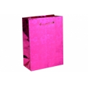 Пакет голография 8 х 11 х 4 см, цвет розовый, рисунок МИКС оптом