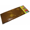 Бумага светло-коричневая крепированная арт.30093/10 плотностью 22 г/м2 (в упаковке 1 лист, размером 500x2500мм) оптом