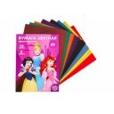 Бумага цветная односторонняя «Принцессы», А4, 16 л., 8 цв., Disney, 48 г/м2 оптом