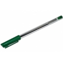 Ручка шариковая 0,7 мм, стержень зеленый, корпус прозрачный с зеленым колпачком оптом