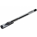 Ручка гелевая 0,5 мм, стержень чёрный, корпус прозрачный (штрихкод на штуке) оптом