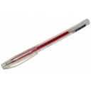Ручка гелевая красная 0.5 мм, тонированный корпус оптом
