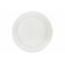Тарелка одноразовая десертная пластик, d=170 мм, БЮДЖЕТ, белая, ПС, хол/гор оптом