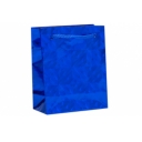Пакет голографический, синий, рисунок МИКС, 8 х 4 х 10 см оптом