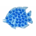 Мини-коврик для ванны «Рыбка», 11?12 см, цвет МИКС оптом