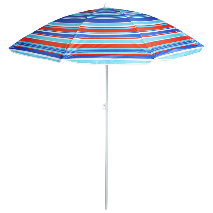Зонт пляжный «Модерн» с серебряным покрытием, d=180 cм, h=195 см, МИКС оптом