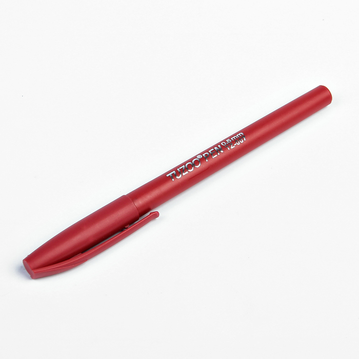 Ручка гелевая, 0.5 мм, красная, корпус красный матовый оптом