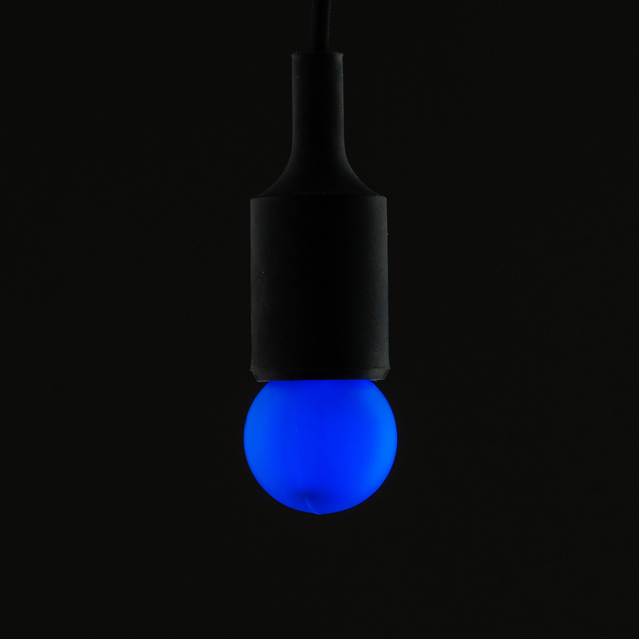 Лампа светодиодная Luazon Lighting "Шар", G45, Е27, 1.5 Вт, для белт-лайта, синяя оптом