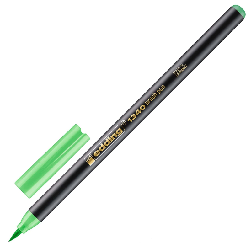 Ручка -кисть для бумаги Edding 1340/11, салатовый оптом