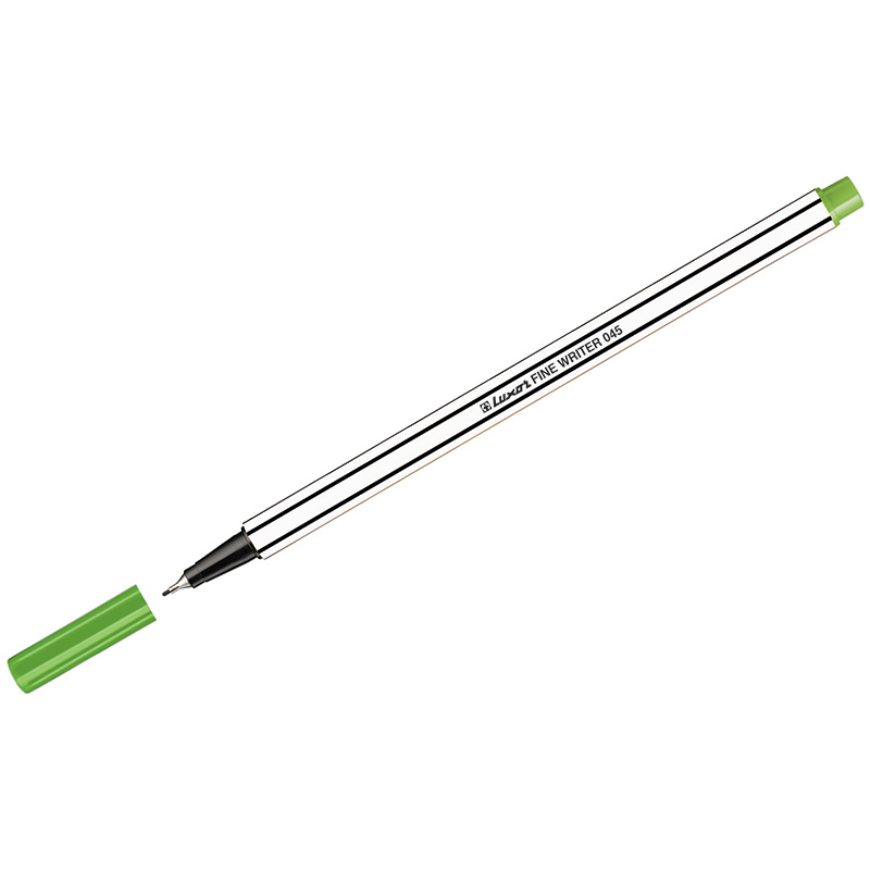 Ручка капиллярная Luxor "Fine Writer 045" светло-зеленая, 0,8мм оптом