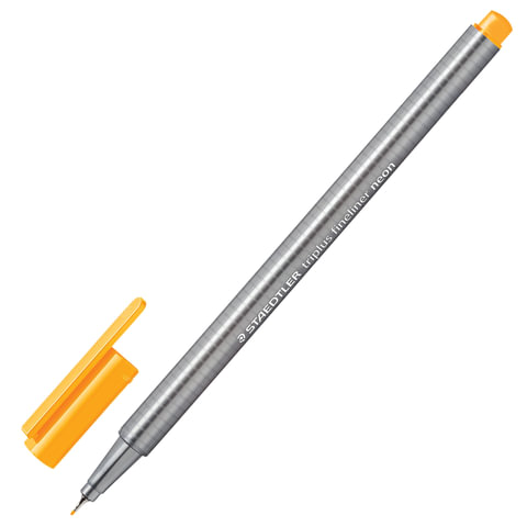 Ручка капиллярная (линер) STAEDTLER "Triplus Fineliner", НЕОНОВАЯ ОРАНЖЕВАЯ, трехгранная, линия письма 0,3 мм, 334-401 оптом