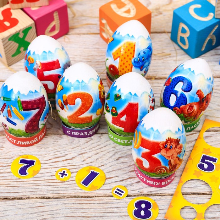 Пасхальный набор для украшения яиц «Цифры», 9 х 16 см оптом