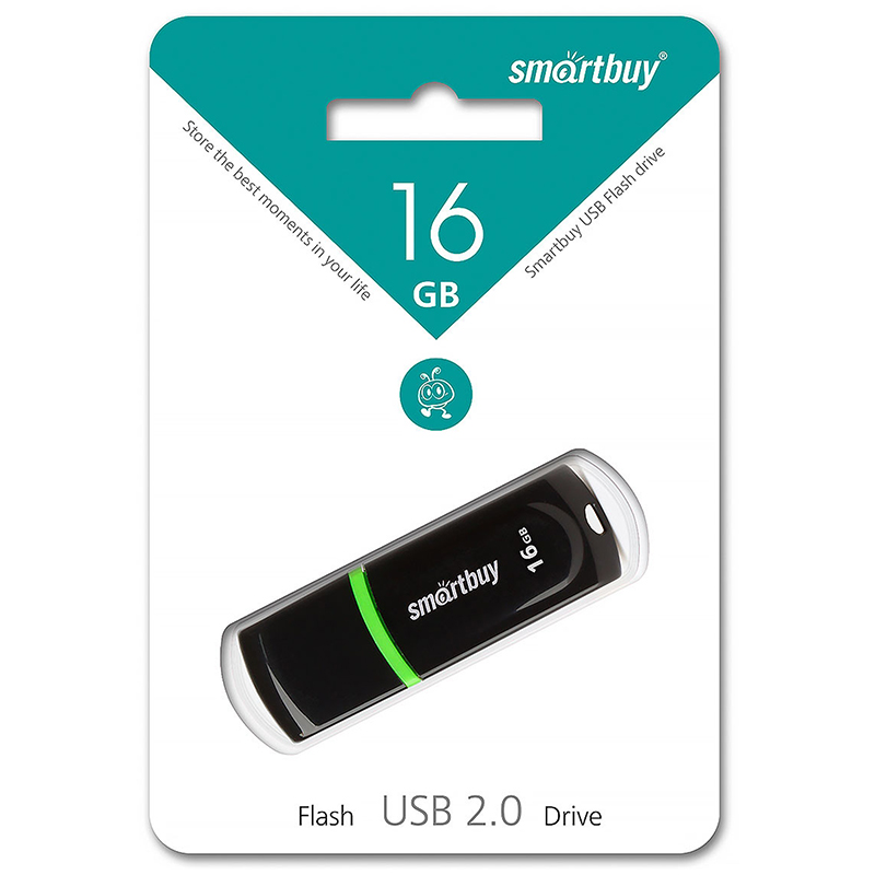  Smart Buy "Paean"  16GB, USB 2.0 Flash Drive,  