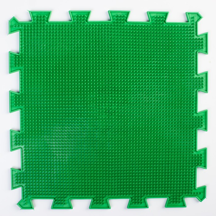 Детский массажный коврик 1 модуль «Мягкая Трава», цвет зелёный оптом