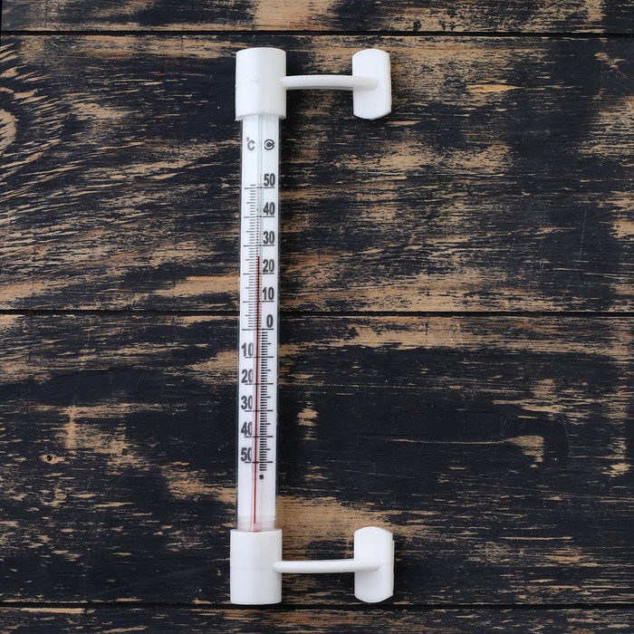 Термометр оконный (-50°С<Т<+50°С) на "липучке", упаковка картон оптом