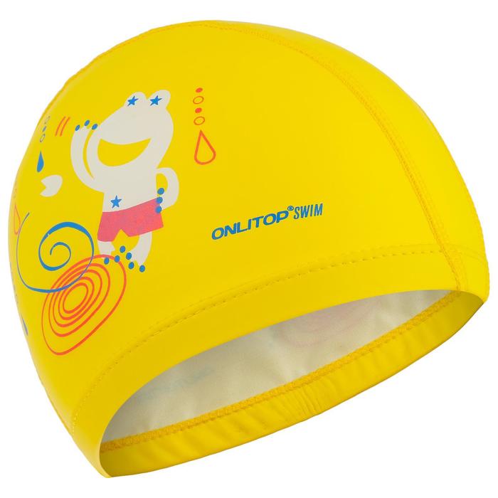 Шапочка для плавания, детская, нейлон, цвет жёлтый, обхват 46-52 см оптом
