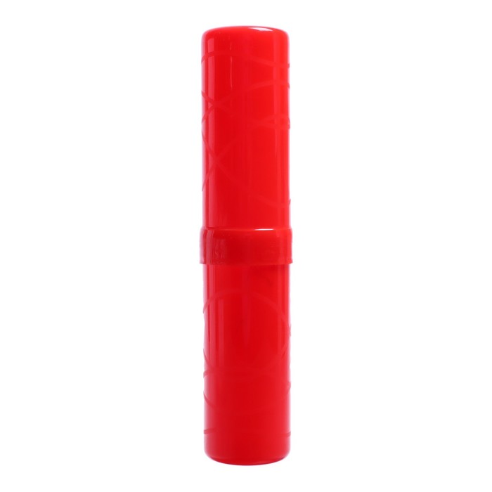 Пенал-тубус (40 х 195 мм) Calligrata, пластиковый, красный оптом