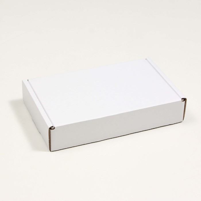 Коробка самосборная, белая, 26,5 x 16,5 x 5 см оптом