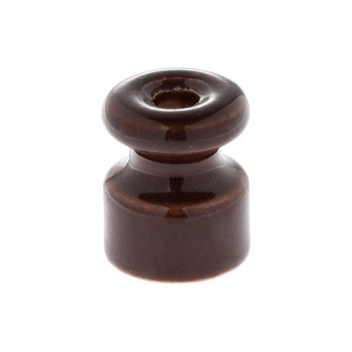 Изолятор керамический, 20x24 мм, цвет коричневый оптом