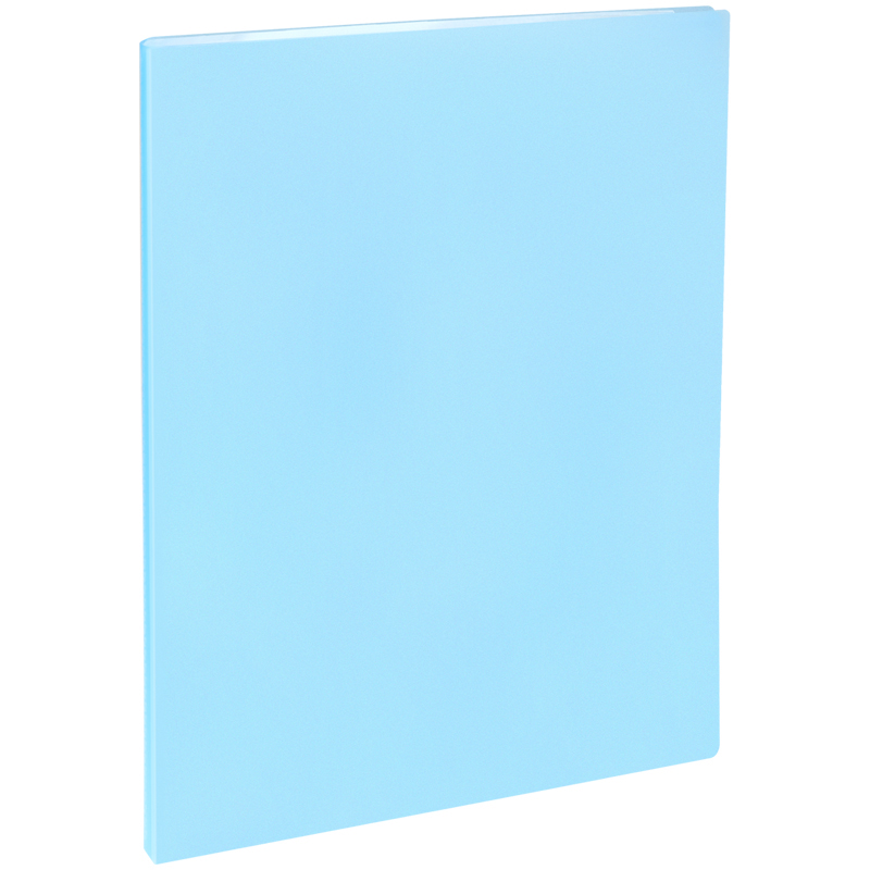 Папка с 20 вкладышами OfficeSpace А4, 17мм, 400мкм, пластик, синяя полупрозрачная оптом