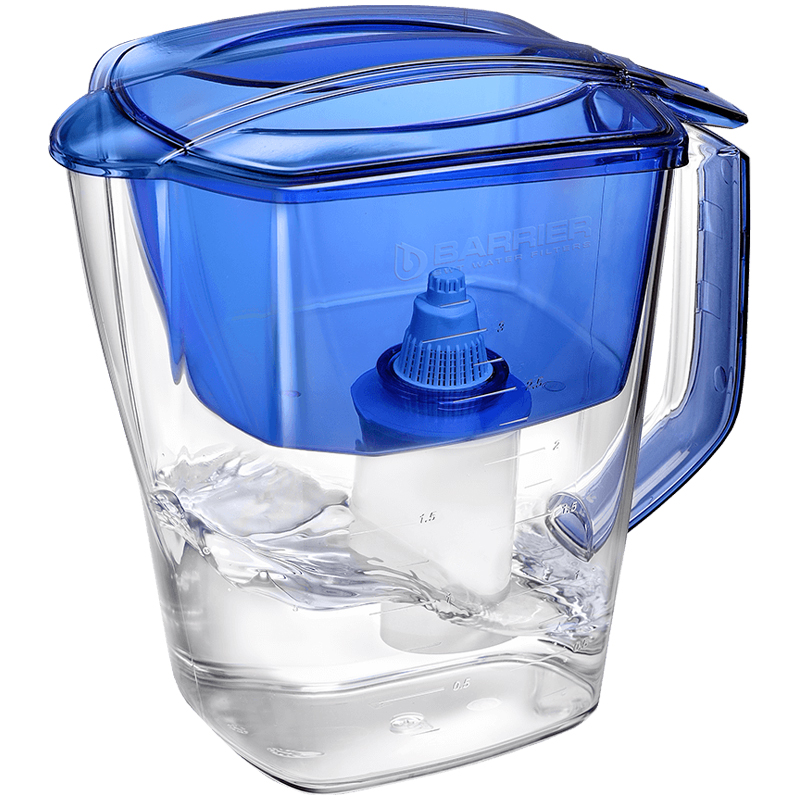 Кувшин-фильтр для воды Барьер "Гранд" индиго, с картриджем, 4,2л оптом
