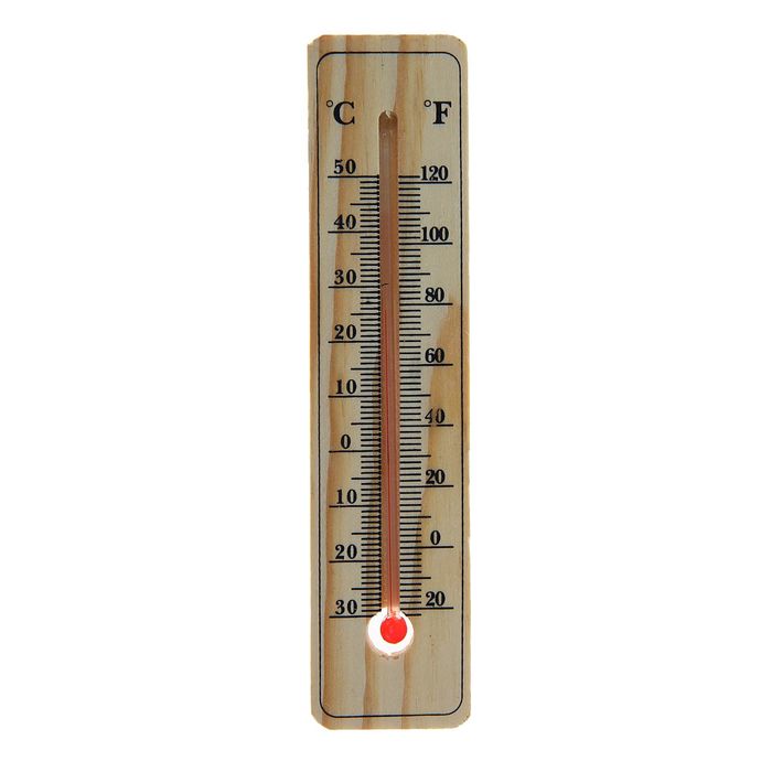 Термометр LuazON, уличный, спиртовой, дерево, оптом