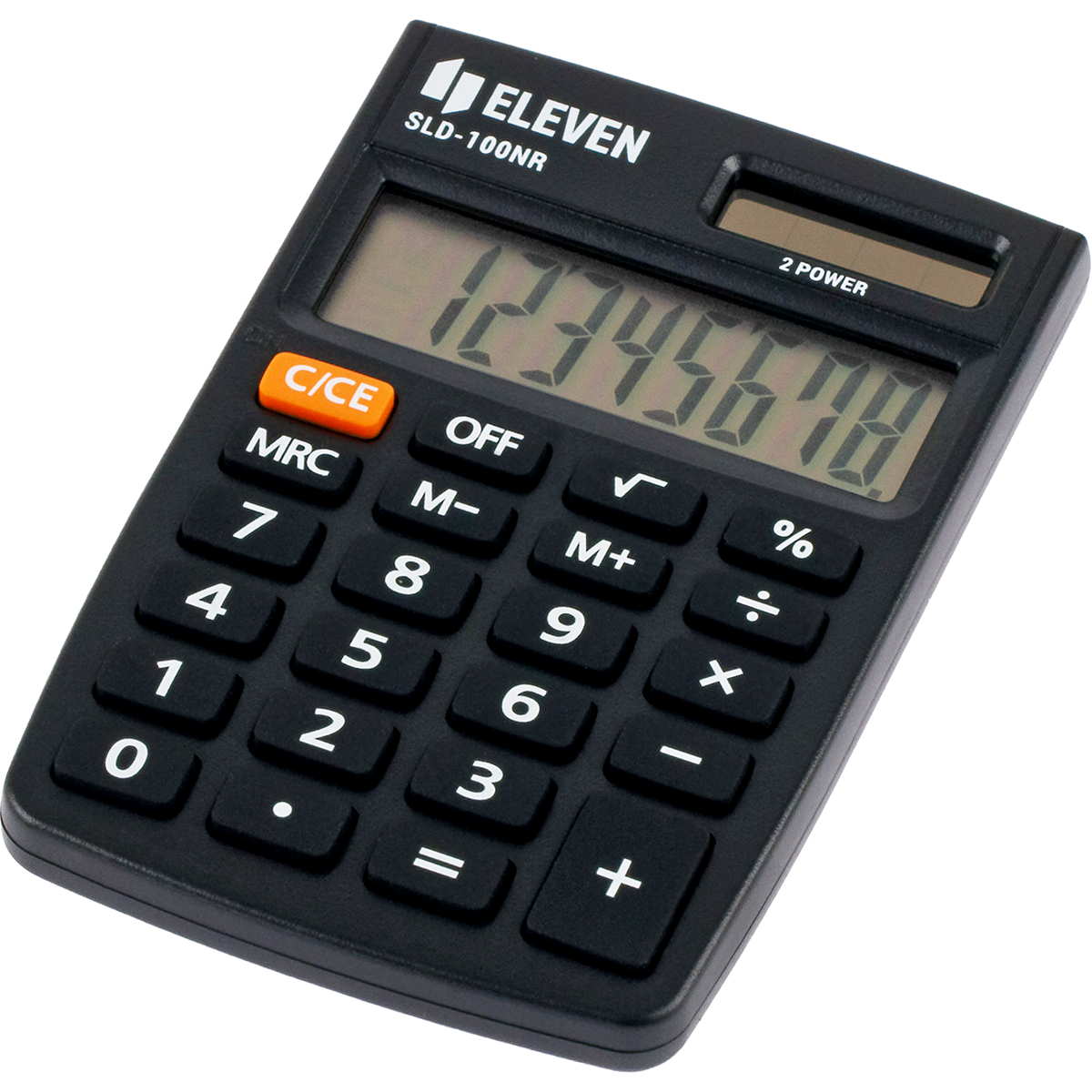 Калькулятор карманный Eleven SLD-100NR, 8 разрядов, двойное питание, 58*88*10мм, черный оптом