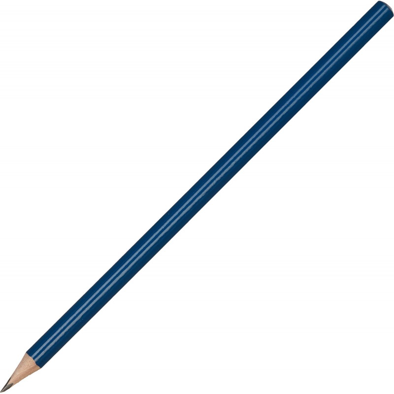 Карандаш чернографитный Attache, 177 мм трехгр., HB, синий корп. под лого оптом