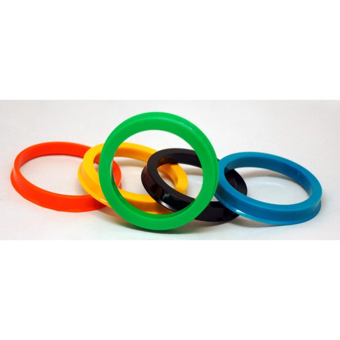 Пластиковое центровочное кольцо ЕТК 67,1-57,1, цвет МИКС оптом