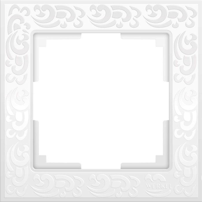 Рамка на 1 пост  WL05-Frame-01-white, цвет белый оптом