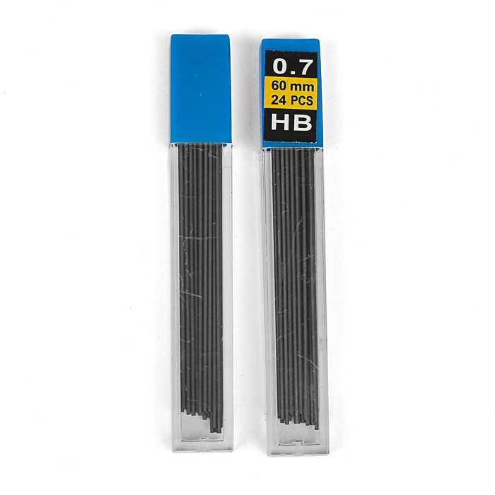 Грифели для механических карандашей НВ, 0.7 мм, 24 штуки оптом