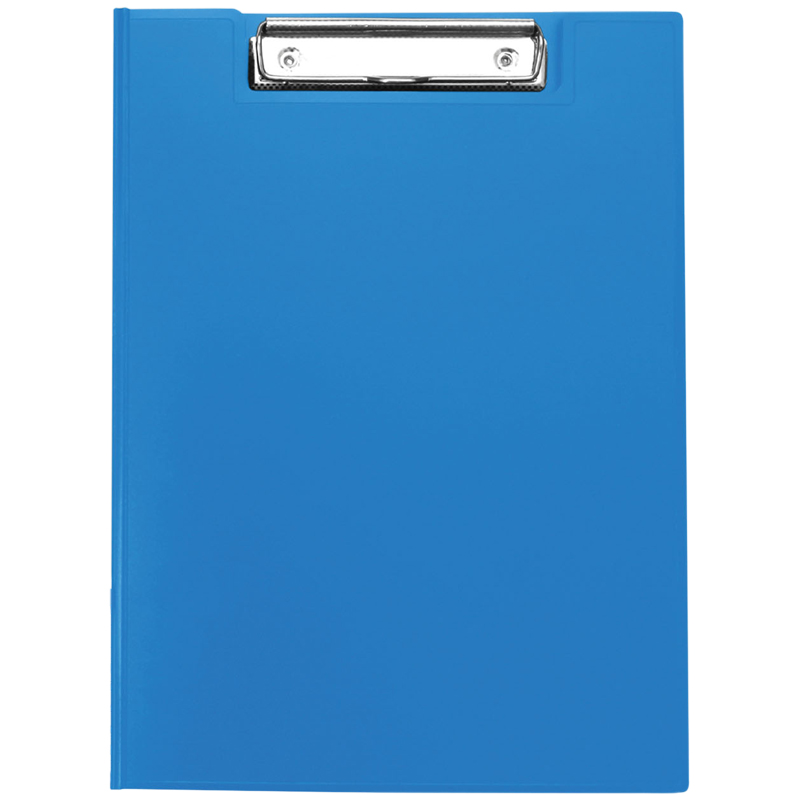 Папка-планшет с зажимом OfficeSpace А4, 500мкм, пластик, синий оптом