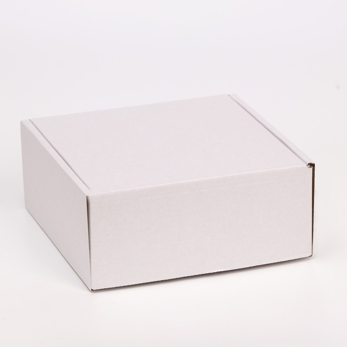 Коробка самосборная, белая, 18 х 18 х 8 см оптом