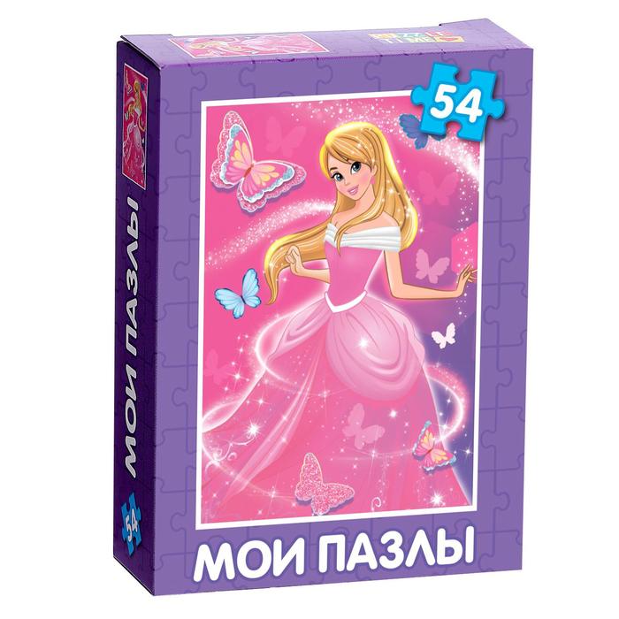 Пазл детский «Принцесса в розовом платье», 54 элемента оптом