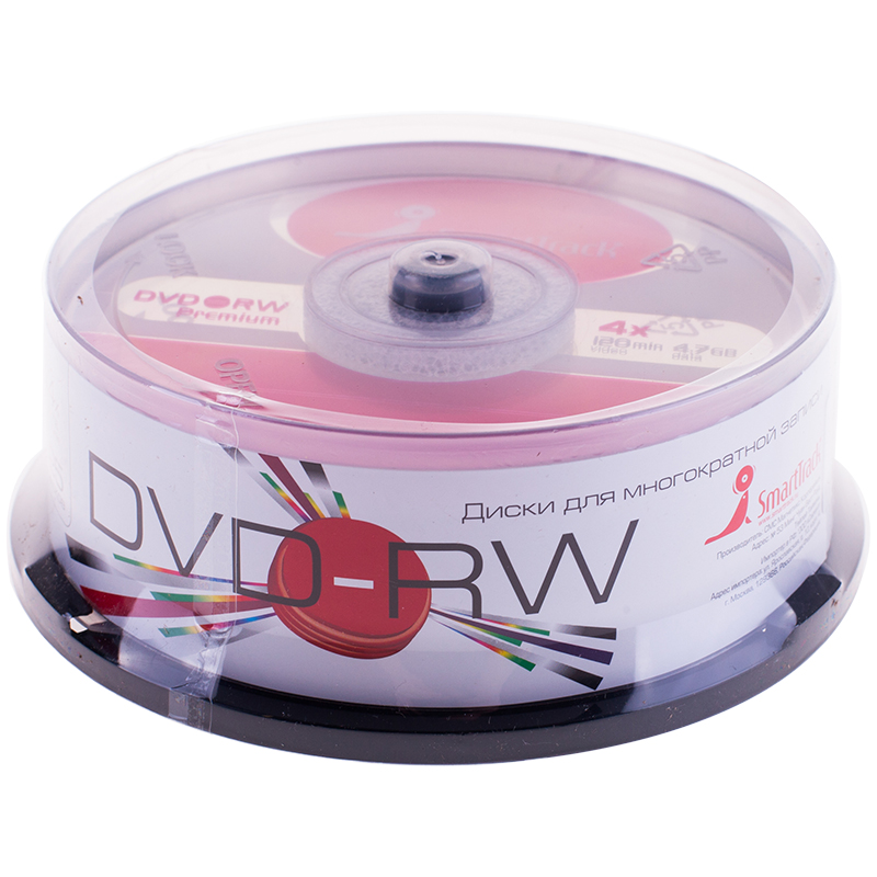  DVD-RW 4.7Gb Smart Track 4x Cake Box (25) 