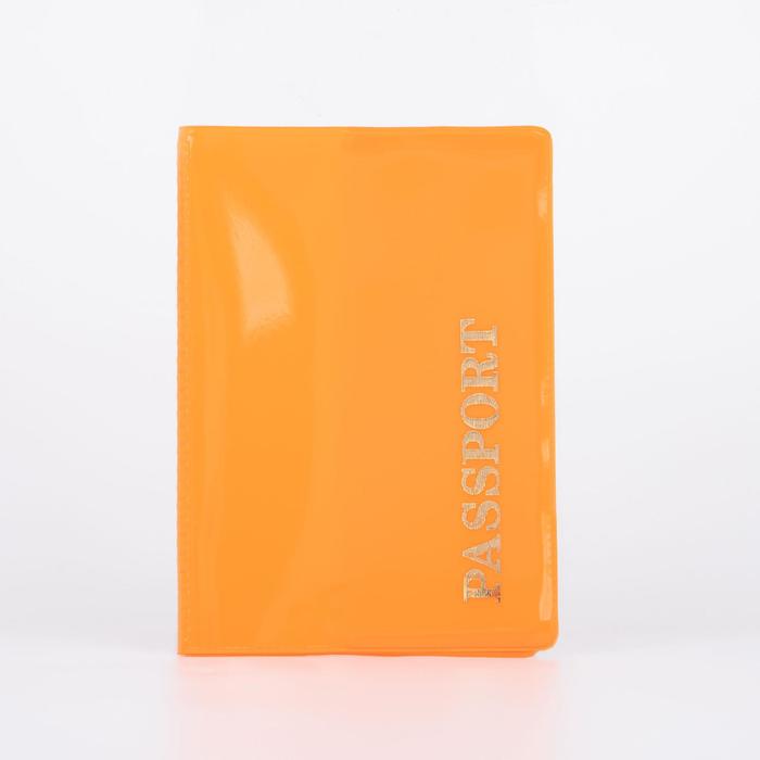 Обложка для паспорта, цвет оранжевый оптом