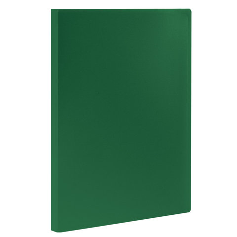 Папка 10 вкладышей STAFF, зеленая, 0,5 мм, 225691 оптом