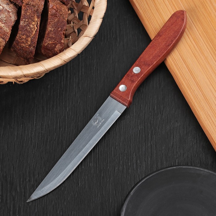 Нож кухонный «Эльбрус», гладкое лезвие 11,5 см оптом