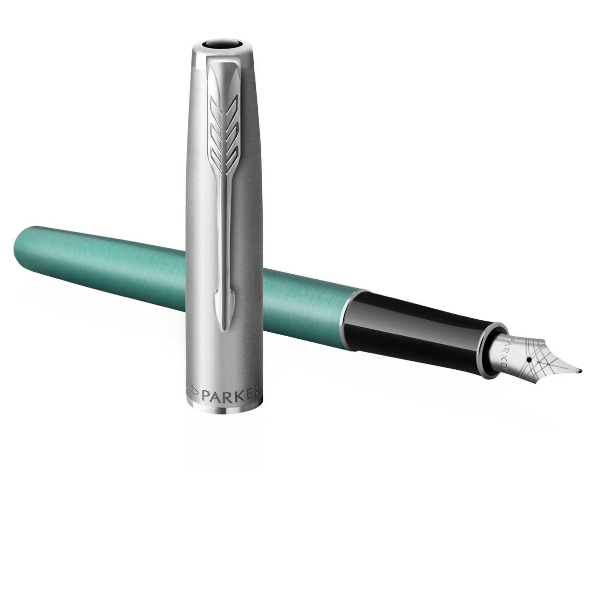   Parker "Sonnet Sand Blasted Metal&Green Lacquer" , 0,8,   