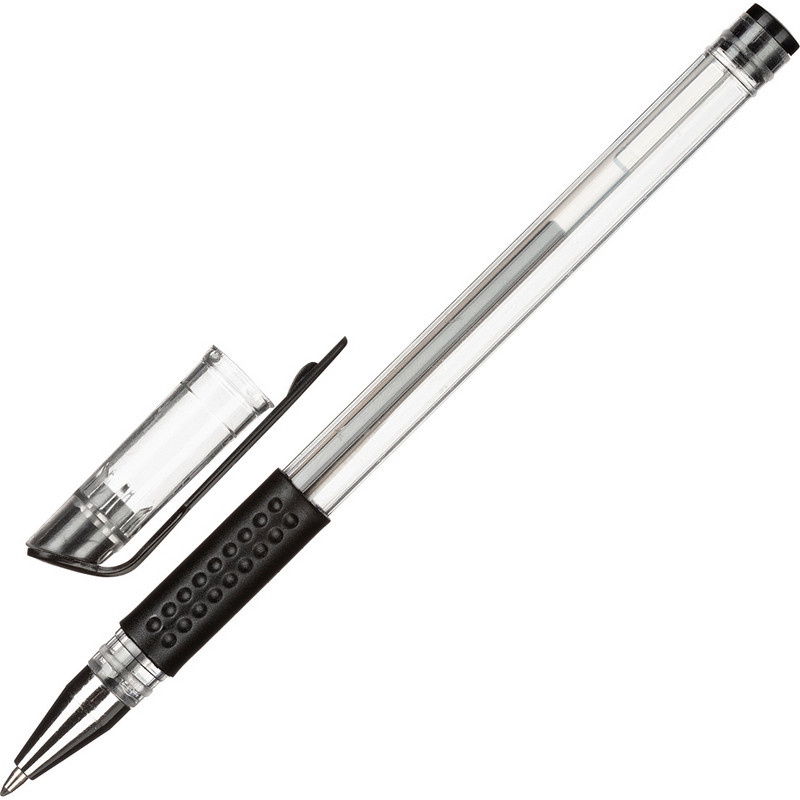 Ручка гелевая Attache Economy черный стерж., 0, 3-0, 5мм, манжетка оптом
