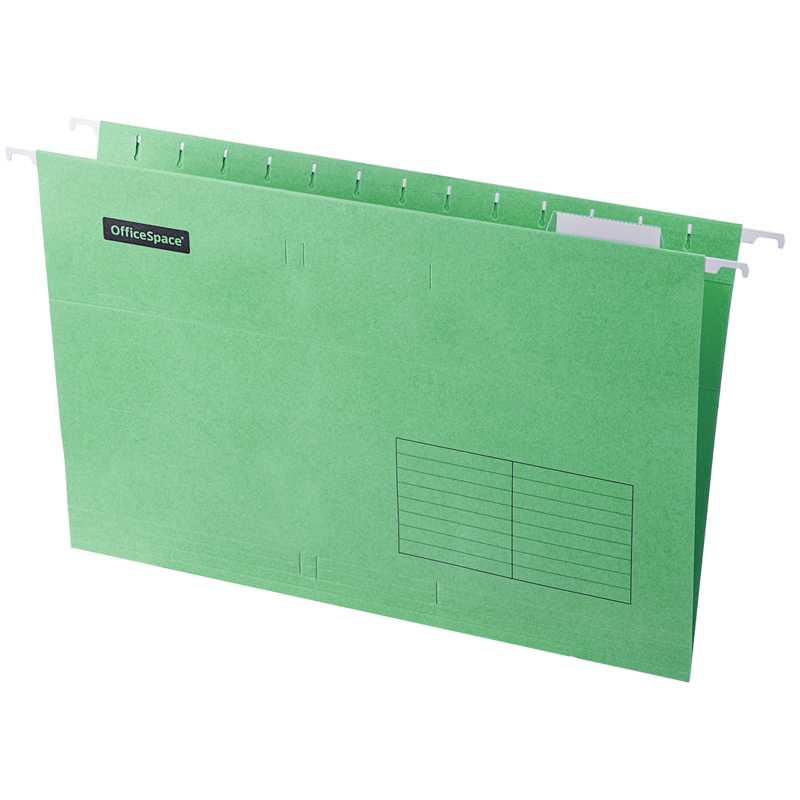 Подвесная папка OfficeSpace Foolscap (365*240мм), зеленая оптом