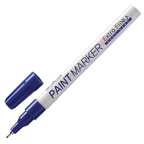 Маркер-краска лаковый MUNHWA "Extra Fine Paint Marker", СИНИЙ, 1 мм, нитро-основа, EFPM-02 оптом