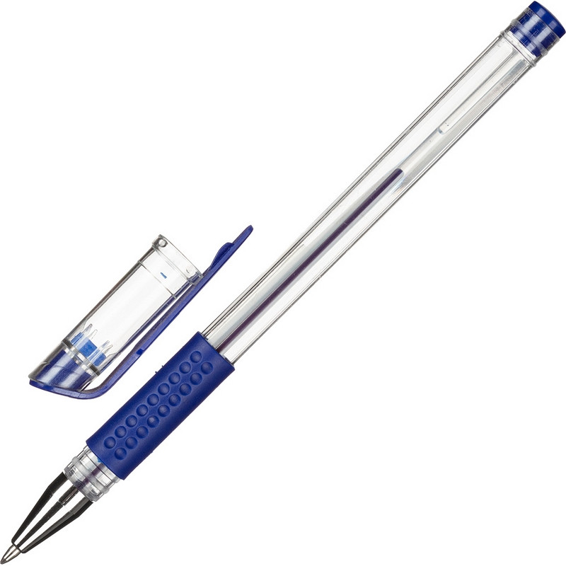 Ручка гелевая Attache Economy синий стерж., 0, 3-0, 5мм, манжетка оптом