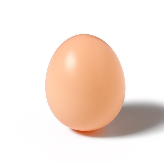 Яйцо искусственное подкладное, для кур, 1 шт., коричневое оптом